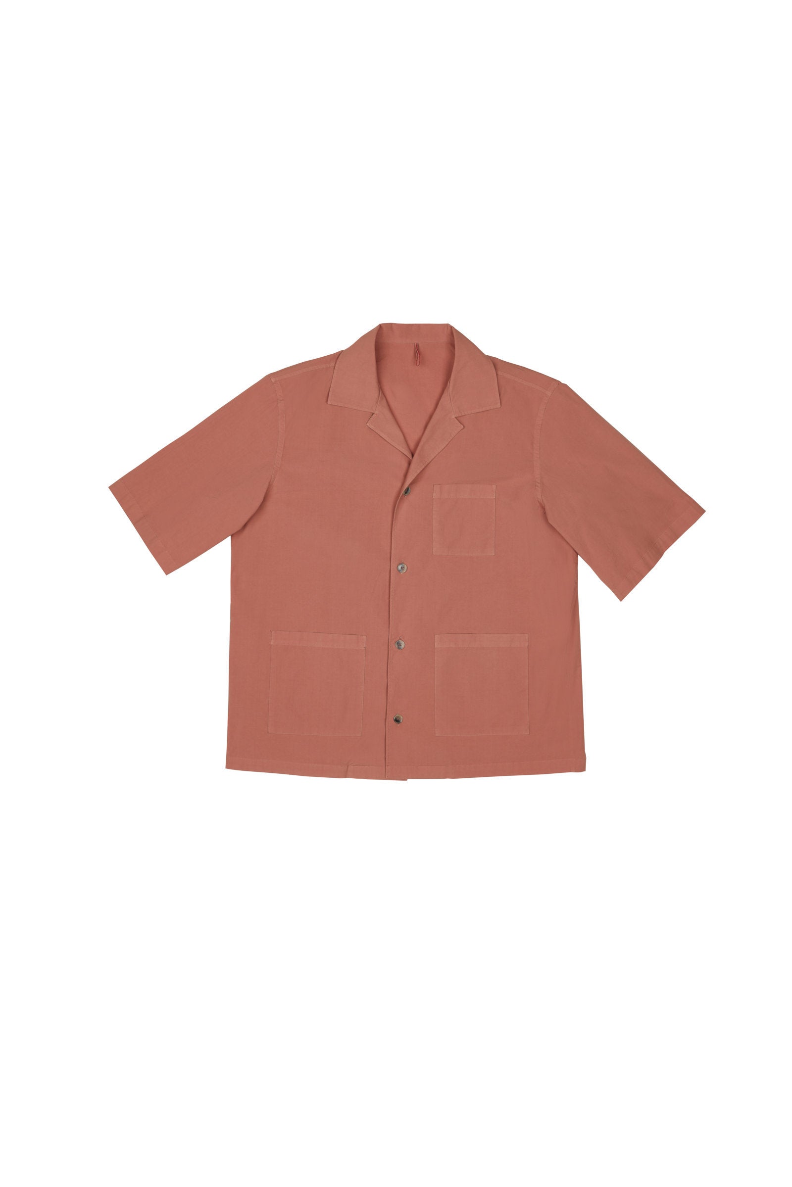 Camicia camp in lino rosa - foto 1