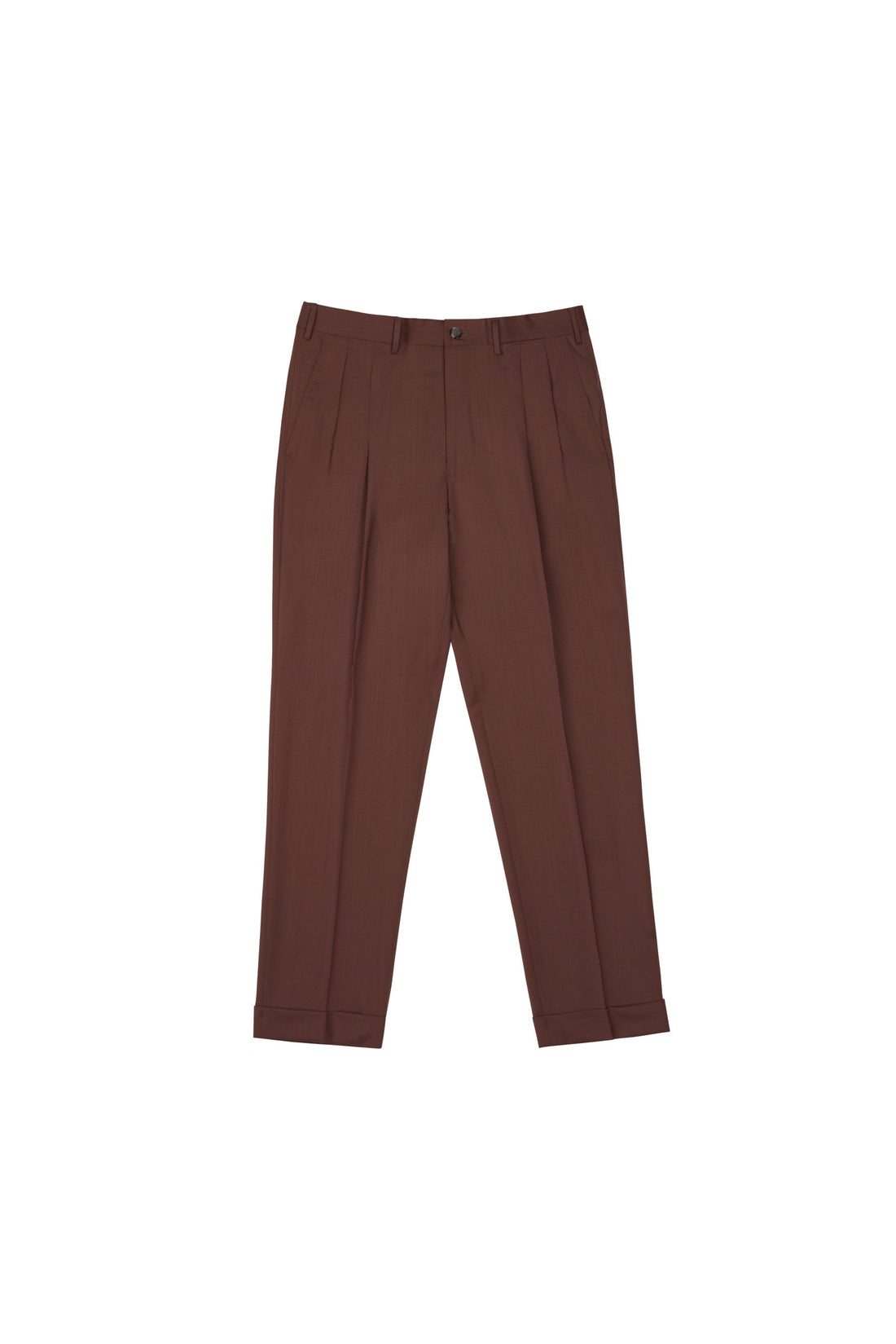 Pantalone classico in lana bordeaux - foto 1