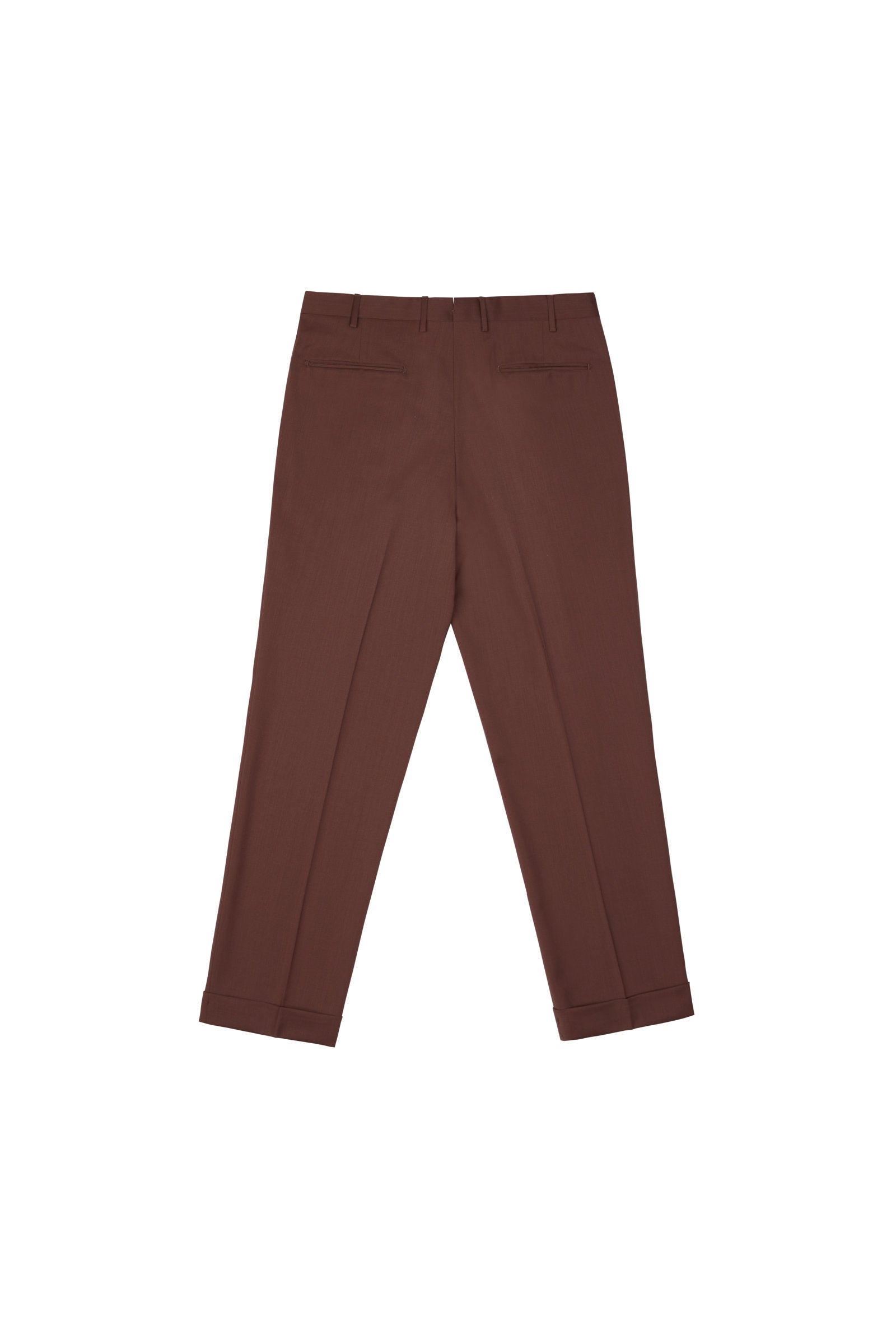 Pantalone classico in lana bordeaux - foto 2