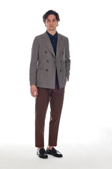 Pantalone principe di galles marrone - foto 3