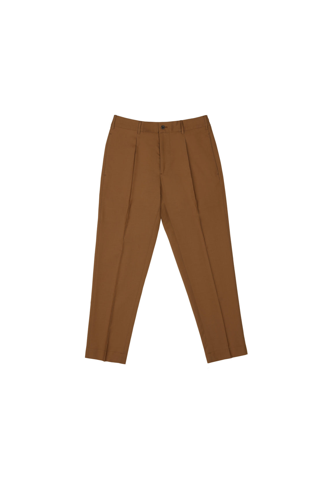 Pantalone classico in lana cuoio - foto 4