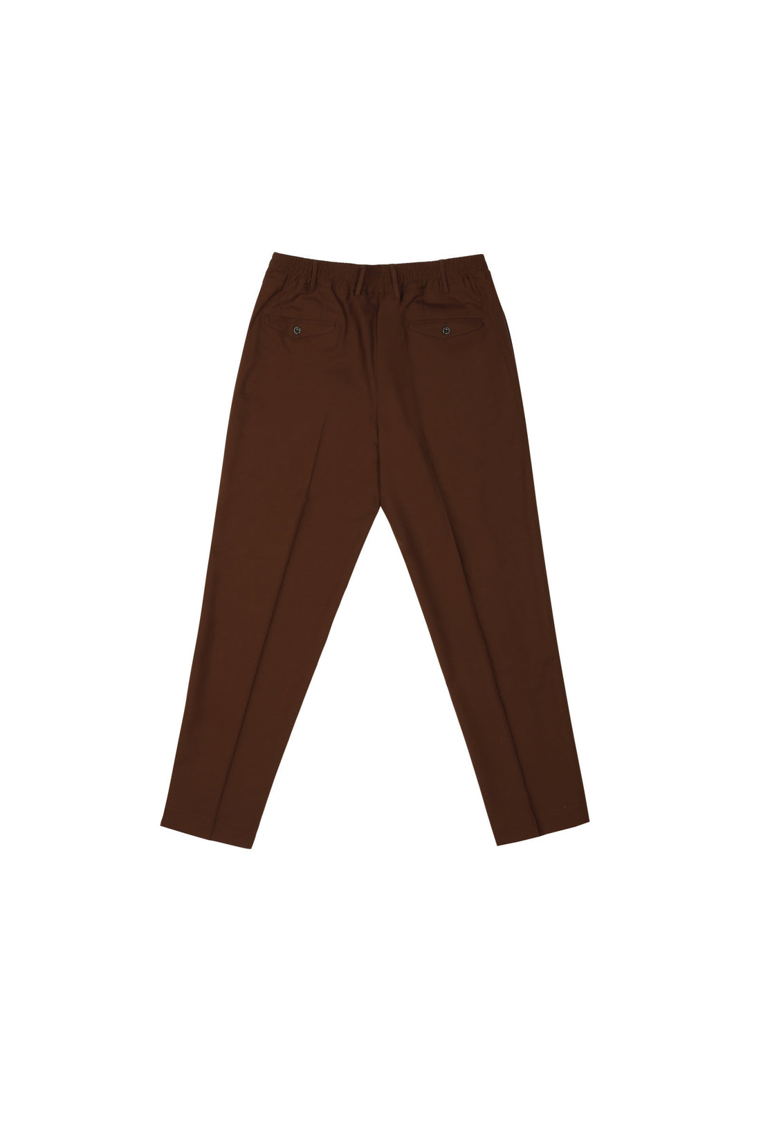 Pantalone classico in lana marrone - foto 1